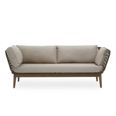 Opus Three Seat Bronze and Charcoal Sofa