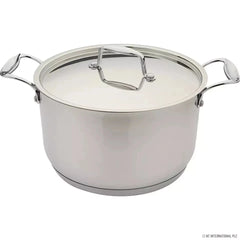 Prima 24cm Stainless Steel Sauce Pot with Lid - 5.8L Induction Base