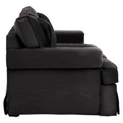 Ralph Two Seat Black Velvet Sofa