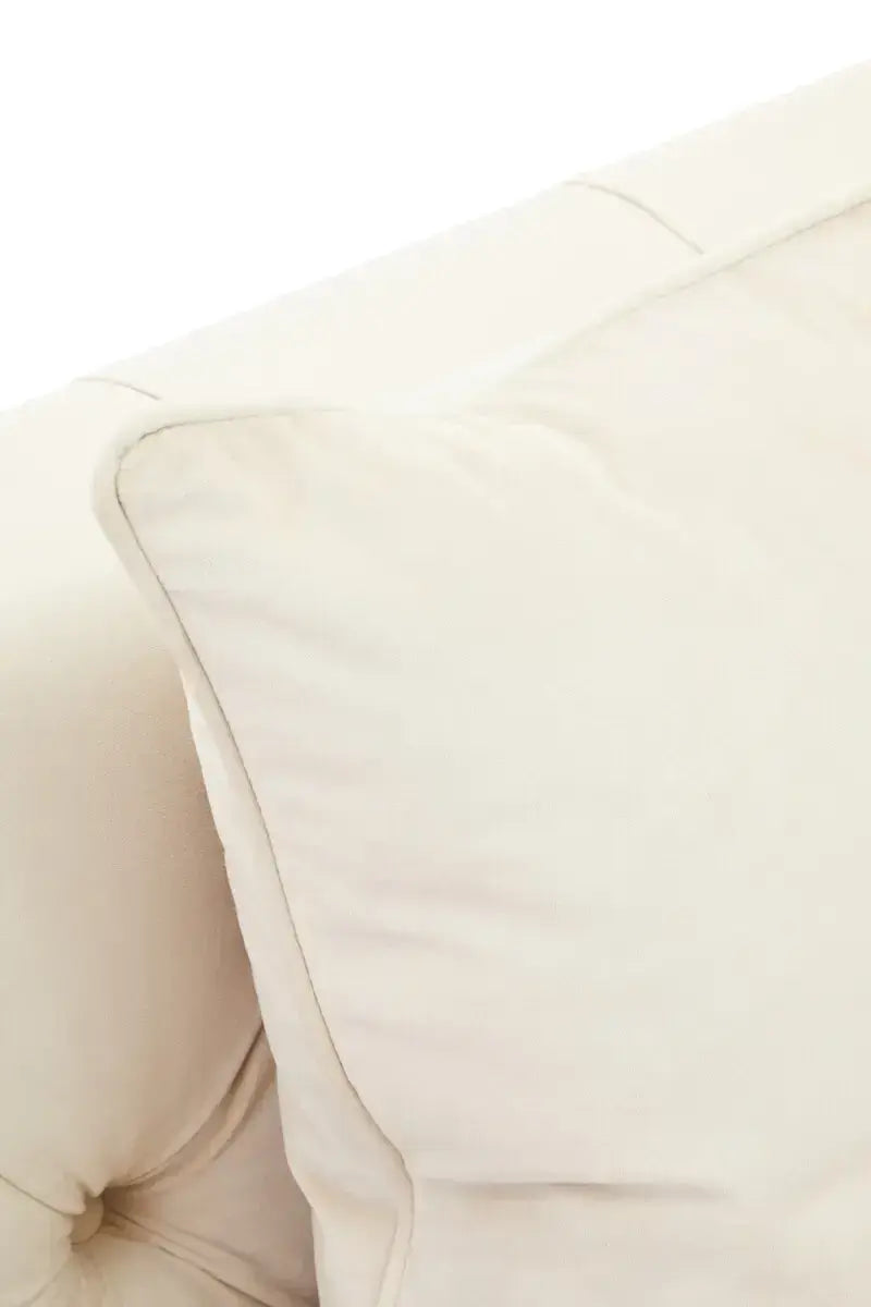 Sefira 2 Seat Ivory Fabric Sofa