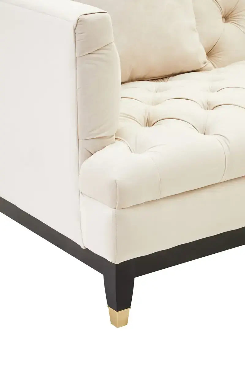 Sefira 2 Seat Ivory Fabric Sofa