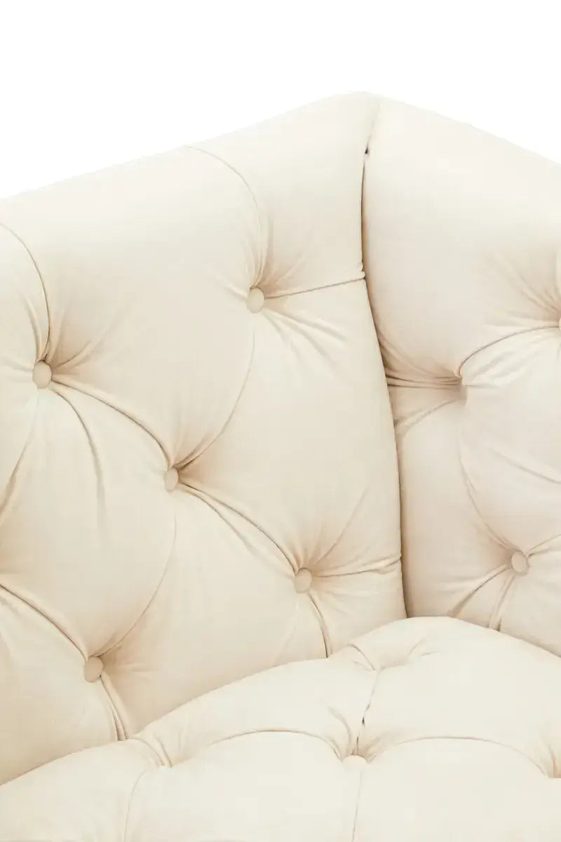 Sefira 2 Seat Ivory Fabric Sofa