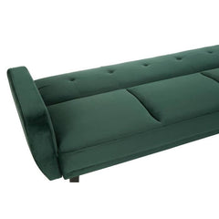 Serene 3 Seat Green Sofa Bed  Home Luxe Interior