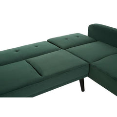 Serene 3 Seat Green Sofa Bed  Home Luxe Interior
