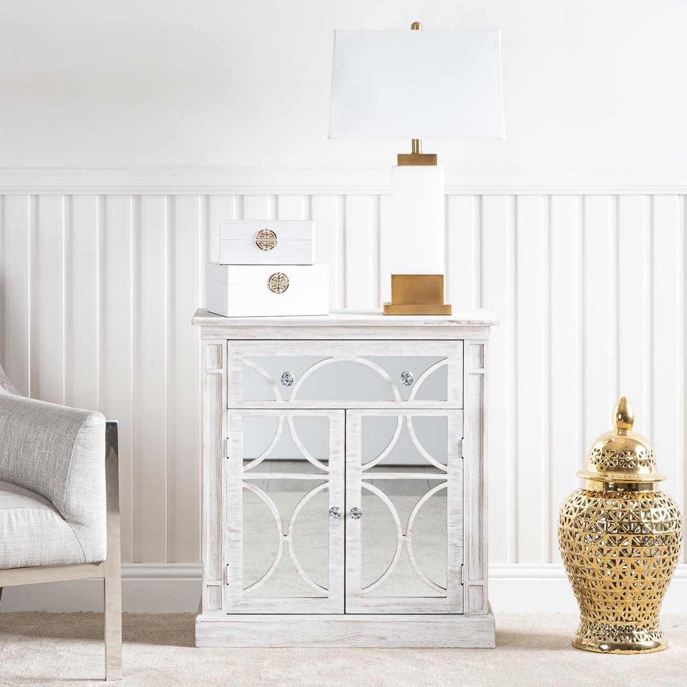Set Of 2 White Gold Jewellery Boxes | Home Luxe Interior