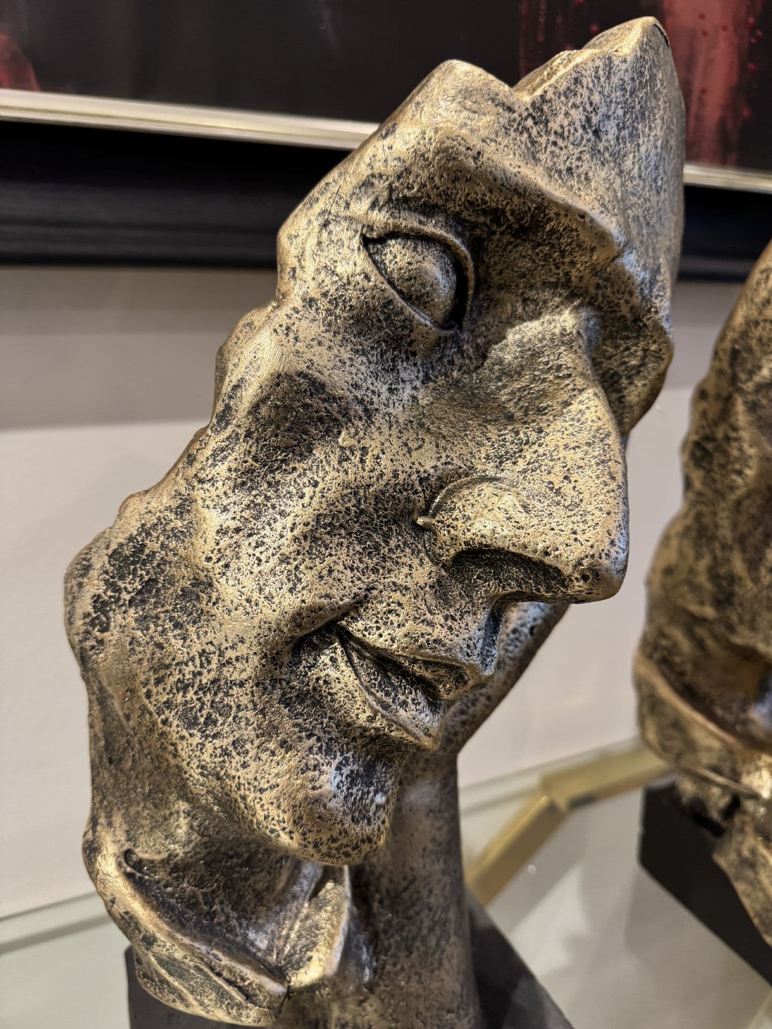 Set Of 3 Bronze See/Hear/Speak No Evil Ornaments
