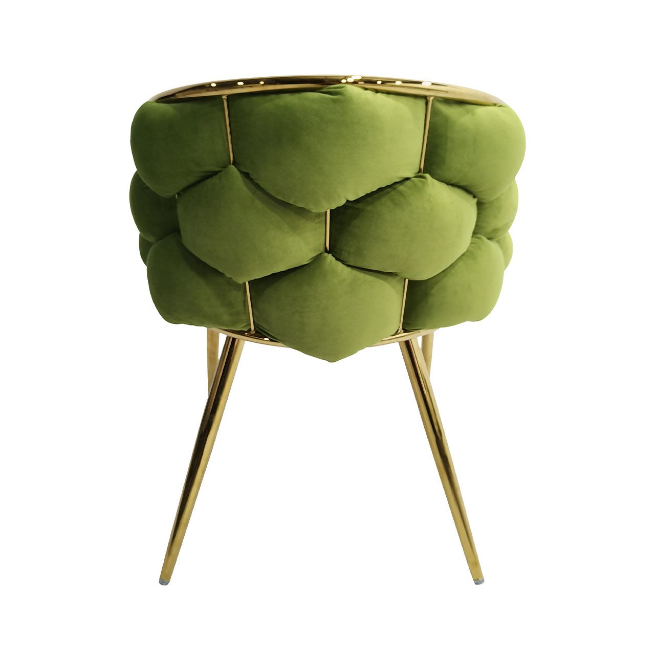 Set of 2 Soritino Green Dining Chairs by Home Luxe Interior