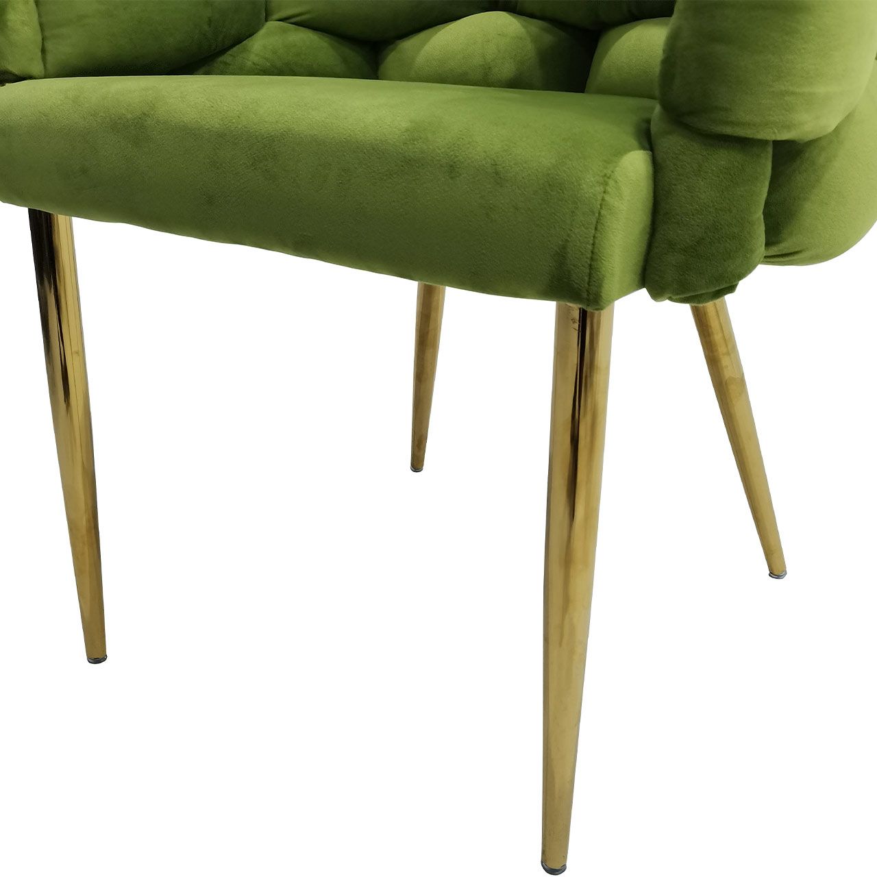 Set of 2 Soritino Green Dining Chairs by Home Luxe Interior