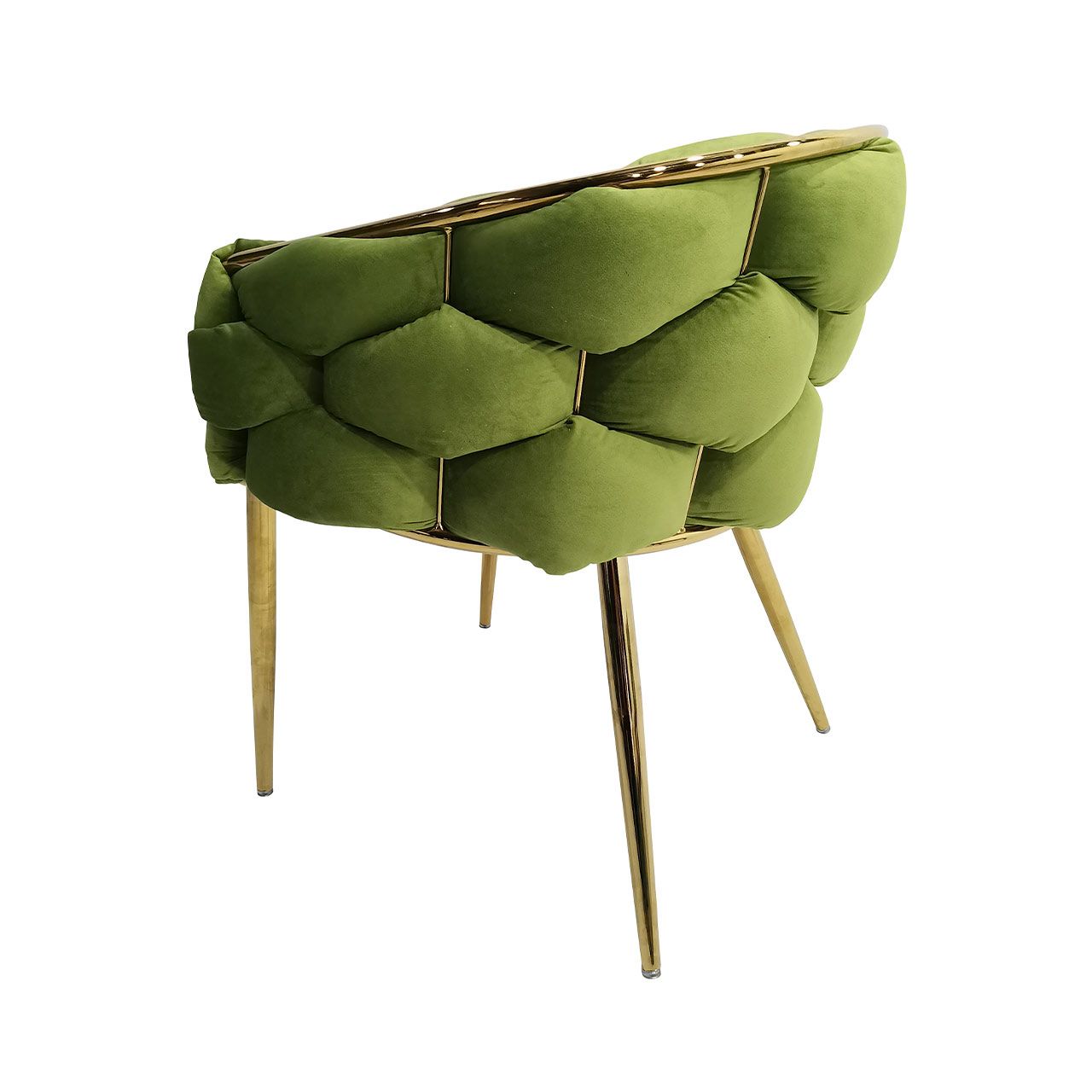Set of 2 Soritino Green Dining Chairs by Home Luxe Interior
