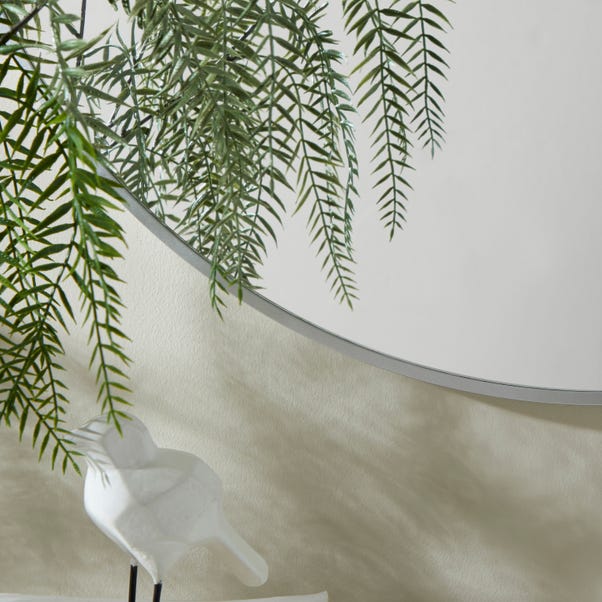 Silver Round Mirror 71cm | Home Luxe Interior