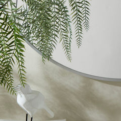 Silver Round Mirror 71cm | Home Luxe Interior