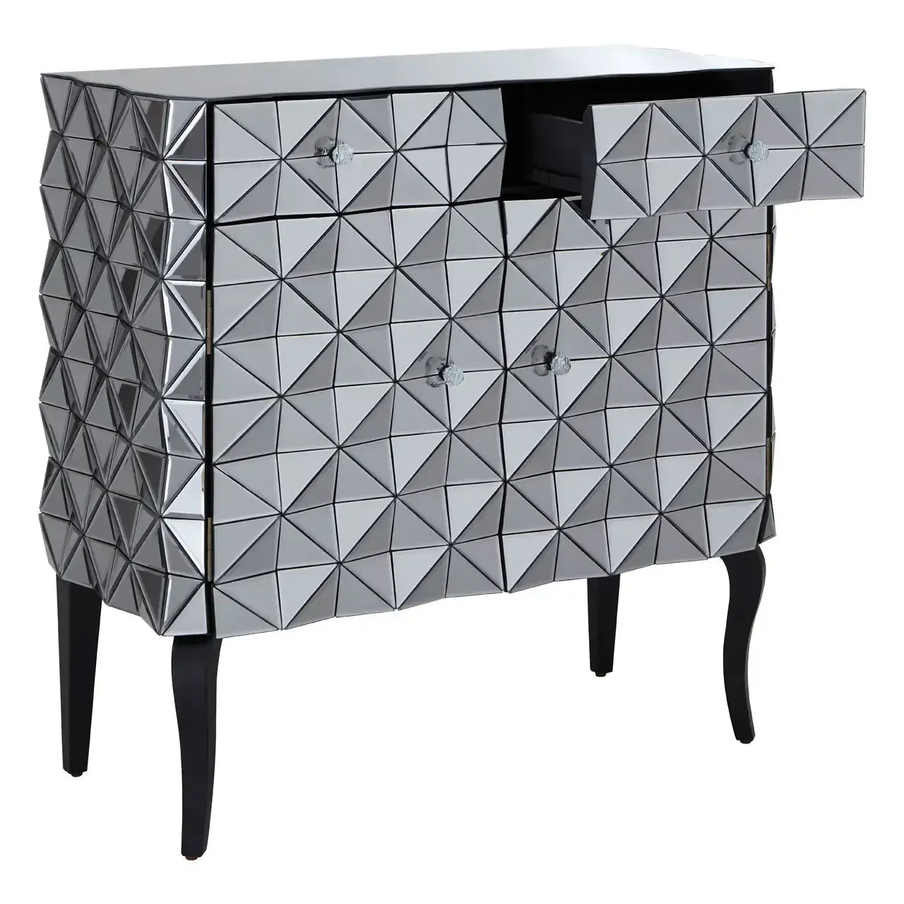 Soho Silver Finish Cabinet