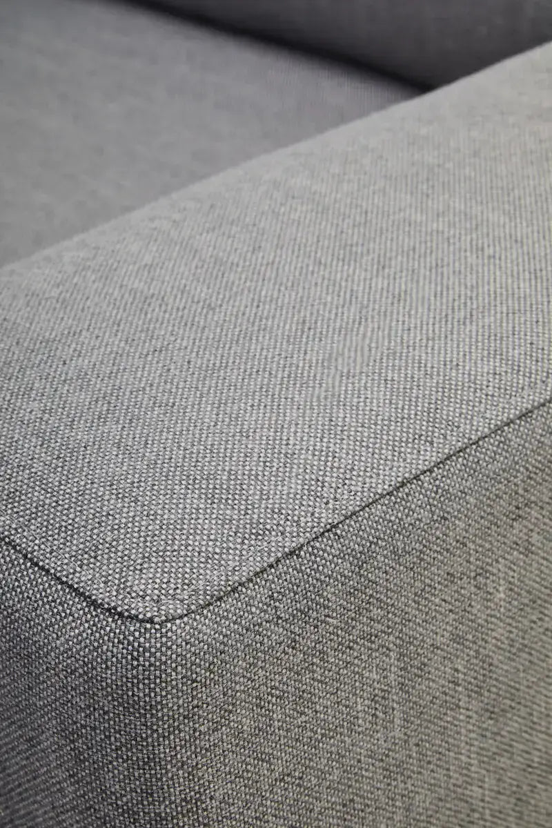Toulon 3 Seat Grey Fabric Left Chaise Sofa