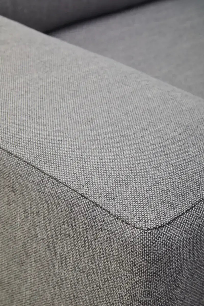 Toulon 3 Seat Grey Fabric Right Chaise Sofa