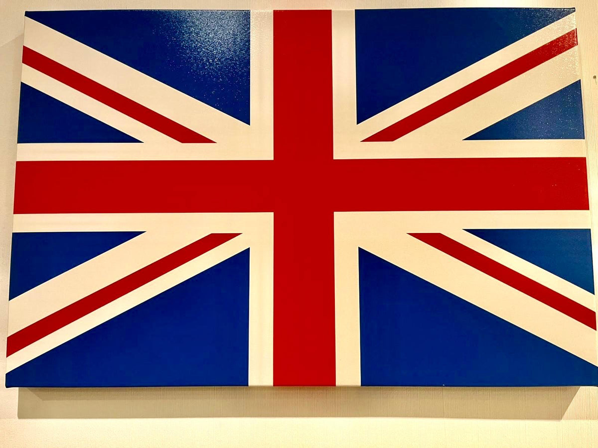 Set Of 6 Union Jack Canvas Wall Art