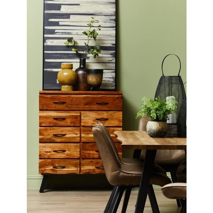 Westford 7pc Rectangular Brown Dining Set by Home Luxe Interior