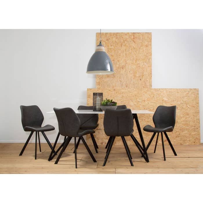 Weston Rectangular Grey Dining Set by Home Luxe Interior