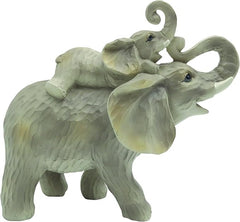 Leonardo Collection Ellie & Family Piggy Back Elephant Figurine