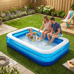 Wild n' Wet 2m Jumbo Family Paddling Pool - Inflatable Garden Fun