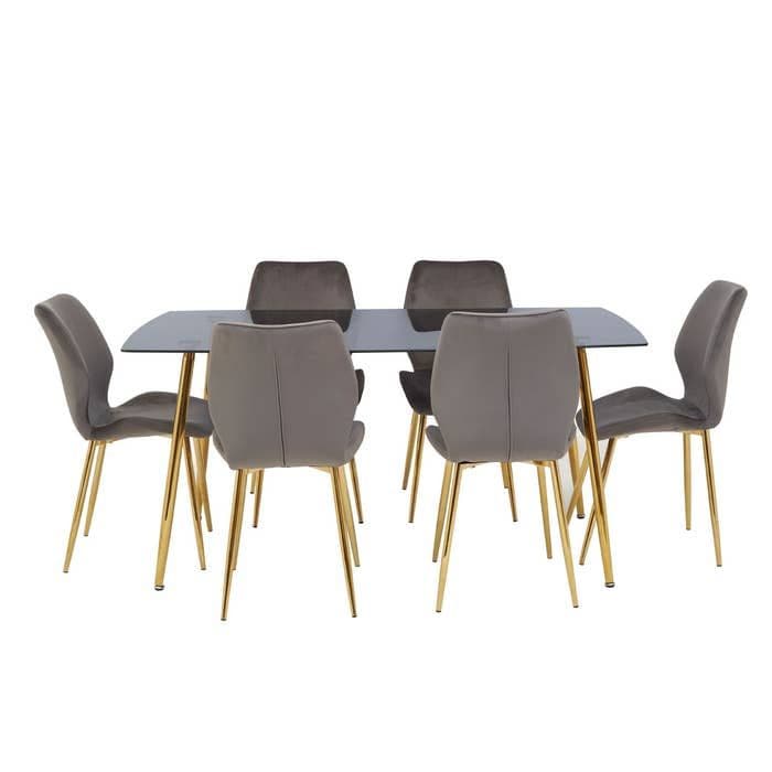 Wimslow Grey Rectangular Dining Set  Home Luxe Interior