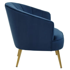 Yolanda Midnight Velvet Chair