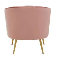 Yolanda Pink Velvet Chair