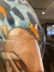 African Lady Wall Champagne Step Frame 90Cm X 70Cm