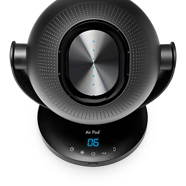 Air Pod Oscillating 6 Speed Bladeless Fan - Black | Home Luxe Interior