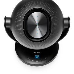 Air Pod Oscillating 6 Speed Bladeless Fan - Black | Home Luxe Interior