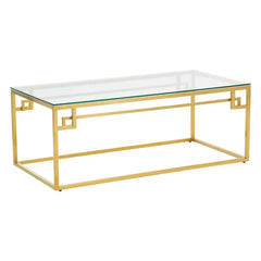 Allure Gold Brushed Coffee Table - Home Luxe Interior.