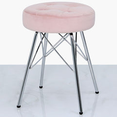 [EKM-AUTOGENERATED]Arianna Tufted Stool Light Light Pink