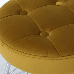 Arianna Tufted Stool Light Mustard
