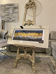 [EKM-AUTOGENERATED]Autumn Trees Painted Wall Art Mirror Frame 45Cm X 85Cm