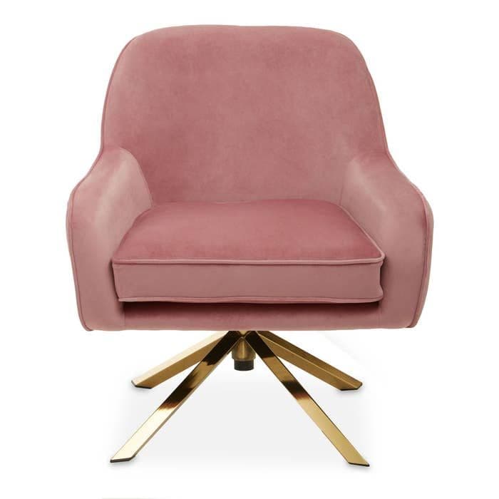 [EKM-AUTOGENERATED]Avery Pink Velvet Chair Home Luxe Interior