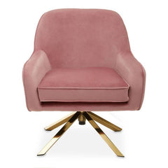 [EKM-AUTOGENERATED]Avery Pink Velvet Chair Home Luxe Interior