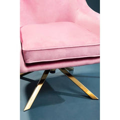 Avery Pink Velvet Chair  Home Luxe Interior