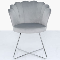 [EKM-AUTOGENERATED]Ayla Shell Back Chair Light Silver