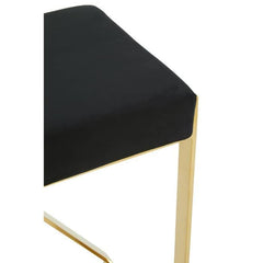 Azalea Black And Gold Finish Bar Stool  Home Luxe Interior