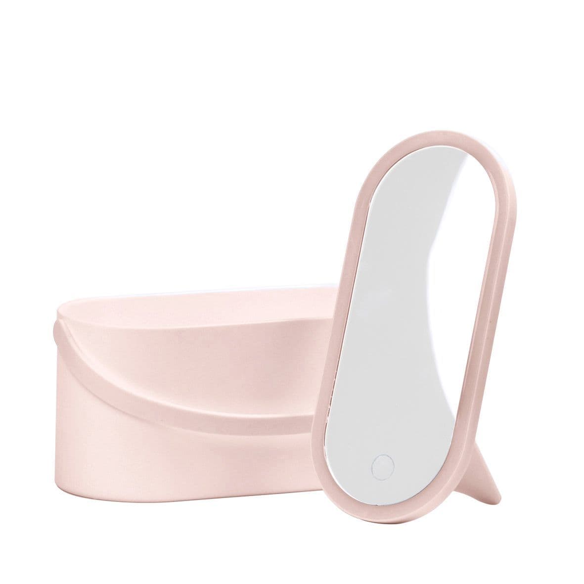 [EKM-AUTOGENERATED]Bauer Cosmetic Case with LED Mirror - Pink