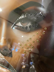 Black African Lady Design 2 Wall Art Mirror Frame 90Cm X 70Cm