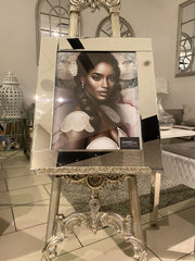[EKM-AUTOGENERATED]Black African Lady Design 3 Wall Art Mirror Frame 55Cm X 65Cm