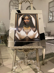[EKM-AUTOGENERATED]Black African Lady Design 5 Wall Art Mirror Frame 55Cm X 65Cm