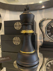 [EKM-AUTOGENERATED]Black King Chess Piece Décor Ornament