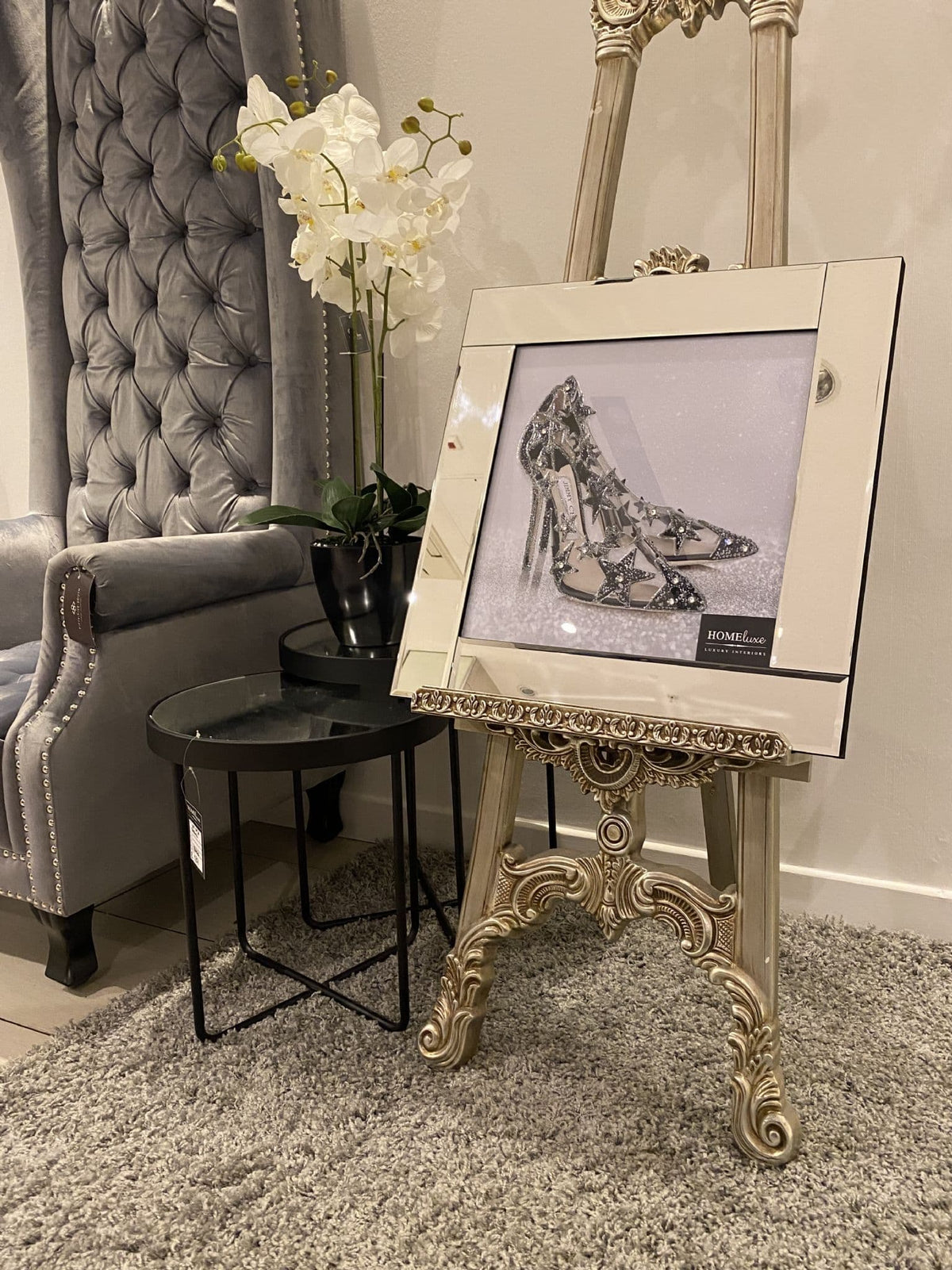 [EKM-AUTOGENERATED]Black Star Heels Wall Art Mirror Frame