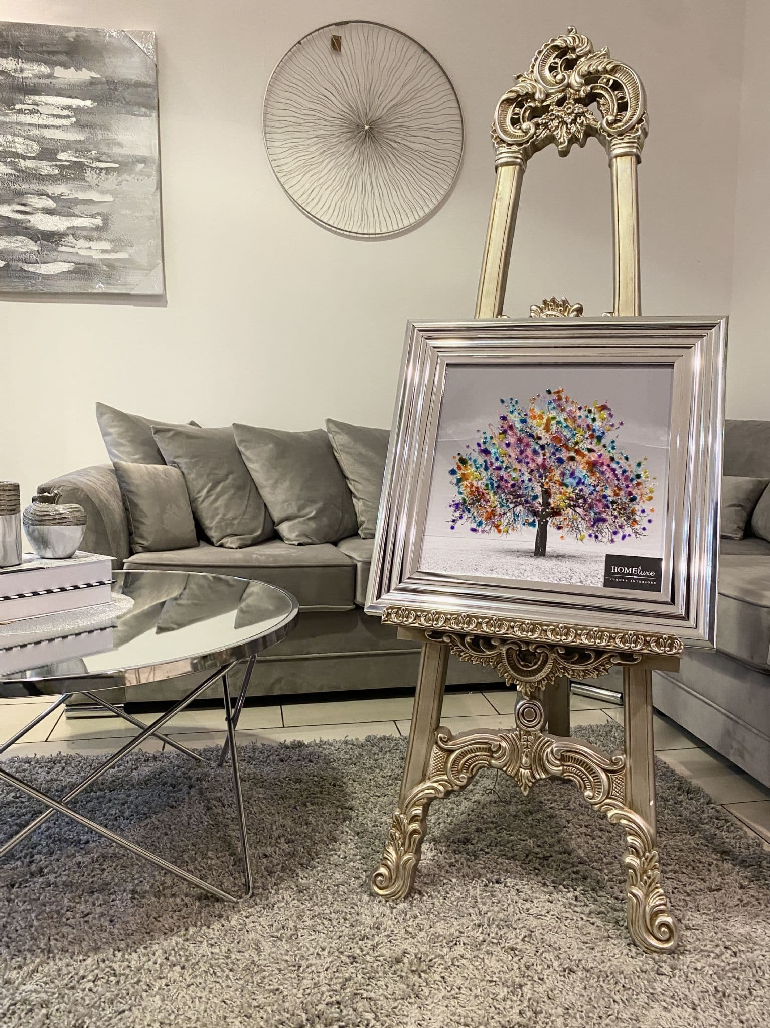 [EKM-AUTOGENERATED]Blossom Tree Multicolour Chrome Step Frame