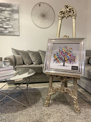 [EKM-AUTOGENERATED]Blossom Tree Multicolour Chrome Step Frame