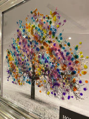 Blossom Tree Multicolour Chrome Step Frame