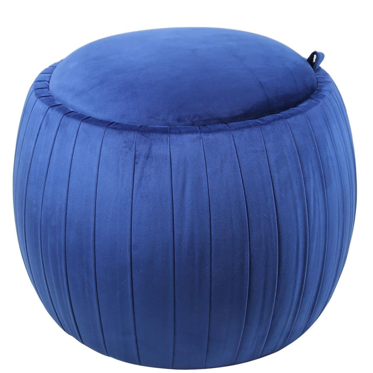 [EKM-AUTOGENERATED]Blue Round Storage Stool With Lid