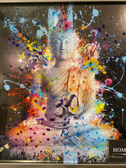 Buddha Serentity Multicolour Wall Art Step Frame
