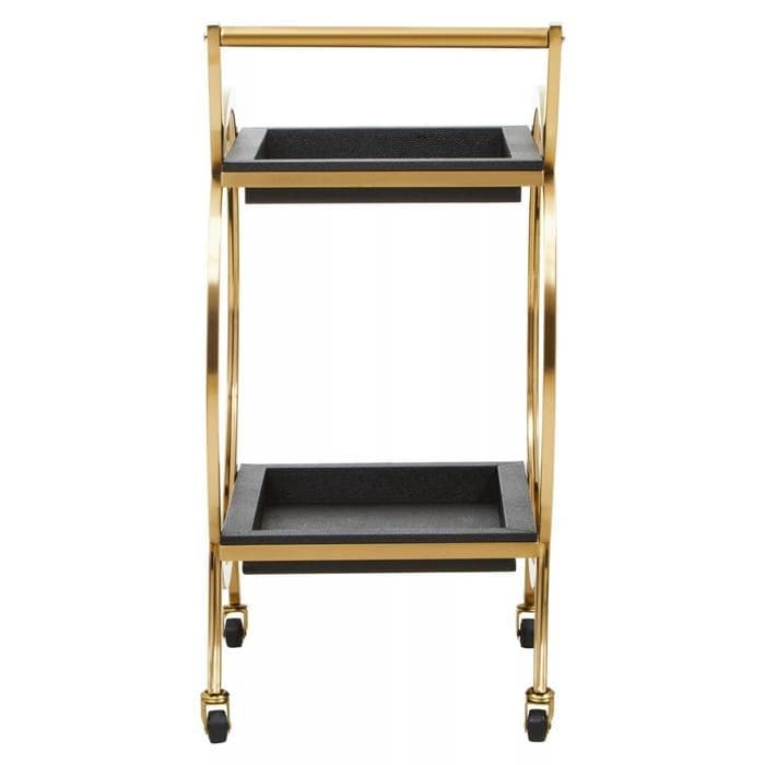 Cardoba Two Tier Black Serving Trolley  Home Luxe Interior